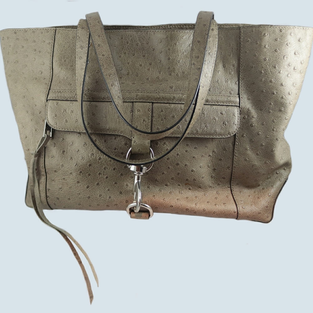 Rebecca Minkoff ostrich tote bag